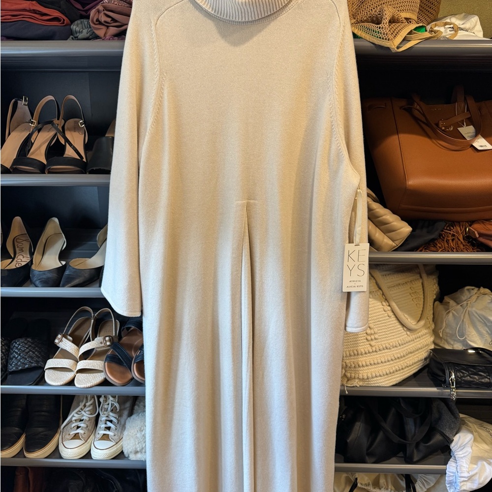 NWT ATHLETA x ALICIA KEYS Wool and Cashmere “Keys Free to Roam” Tunic
